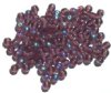 50  6mm Transparent Amethyst AB Round Glass Beads